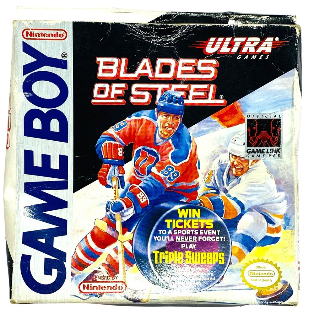 Blades of Steel - Nintendo Game Boy, 1991 CIB Hockey Sports Vintage Game